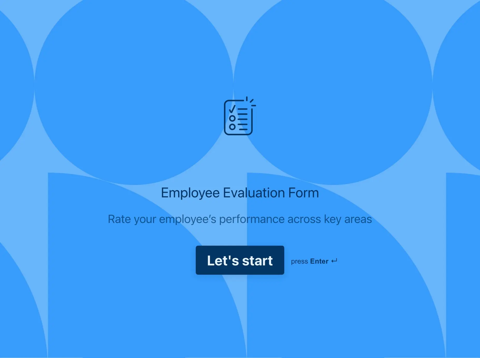 Call Center Employee Evaluation Form Template Hero