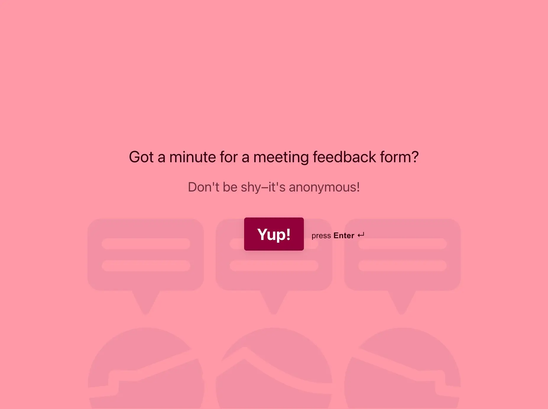 Meeting Feedback Form Template Hero