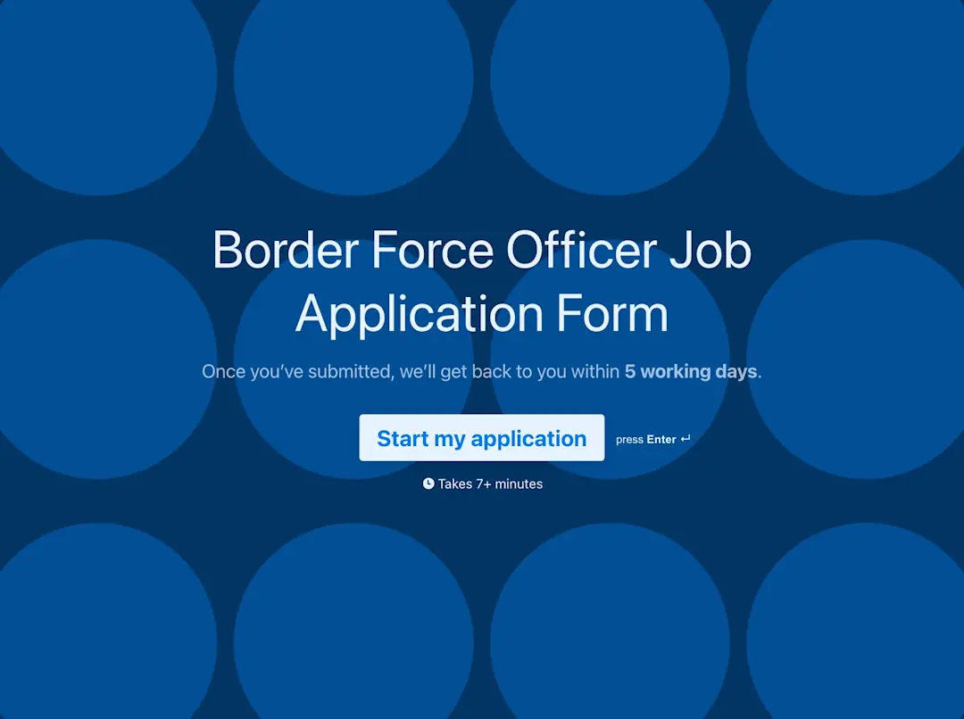 how do you write a personal statement for border force