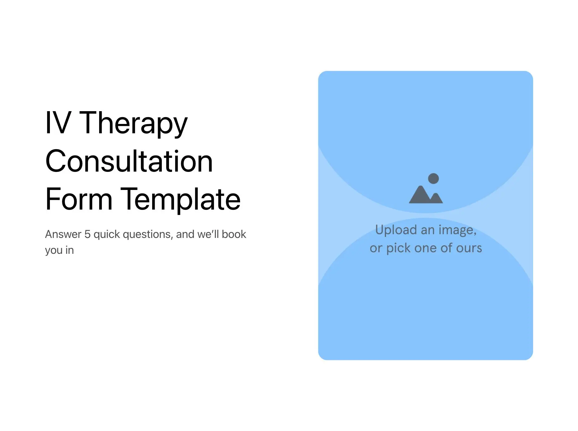 IV Therapy Consultation Form Template Hero