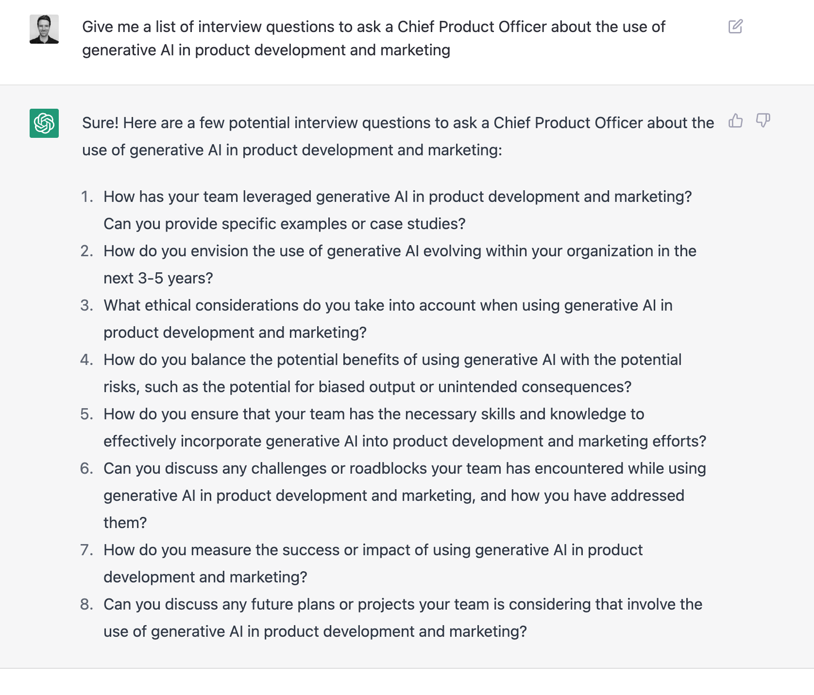 ChatGPT SME Interview Questions