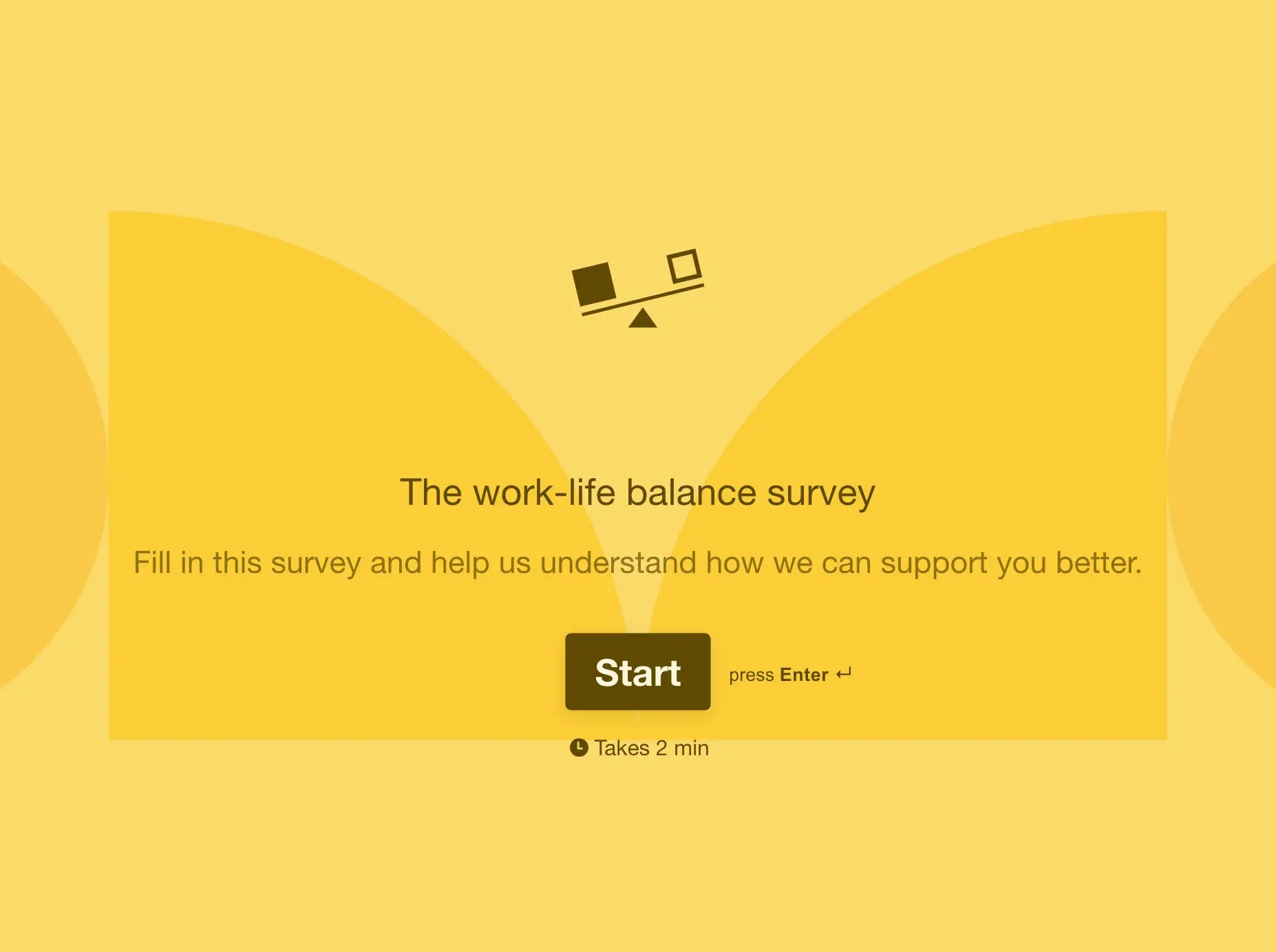 Work Life Balance Survey Template Hero