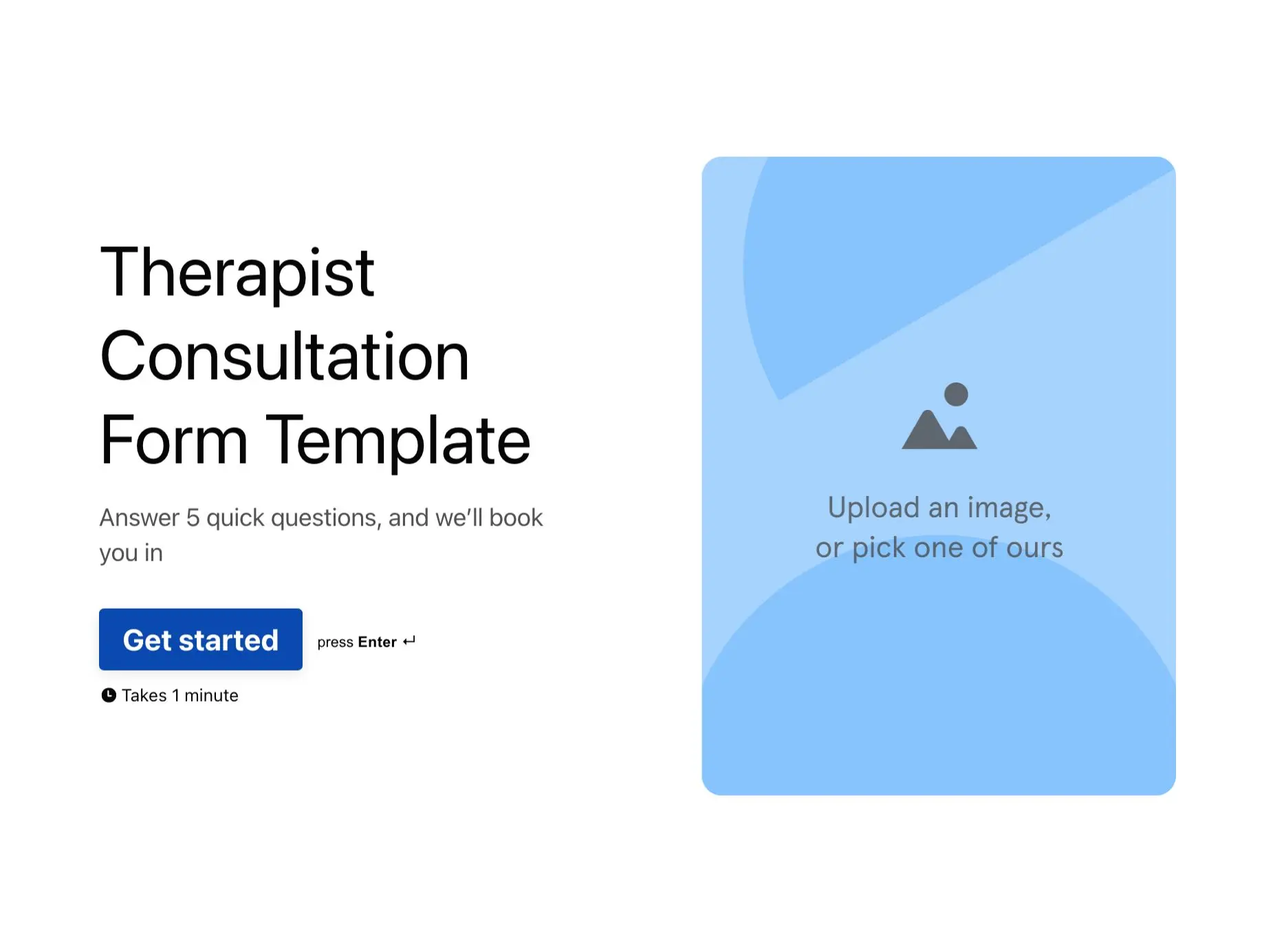 Therapist Consultation Form Template Hero