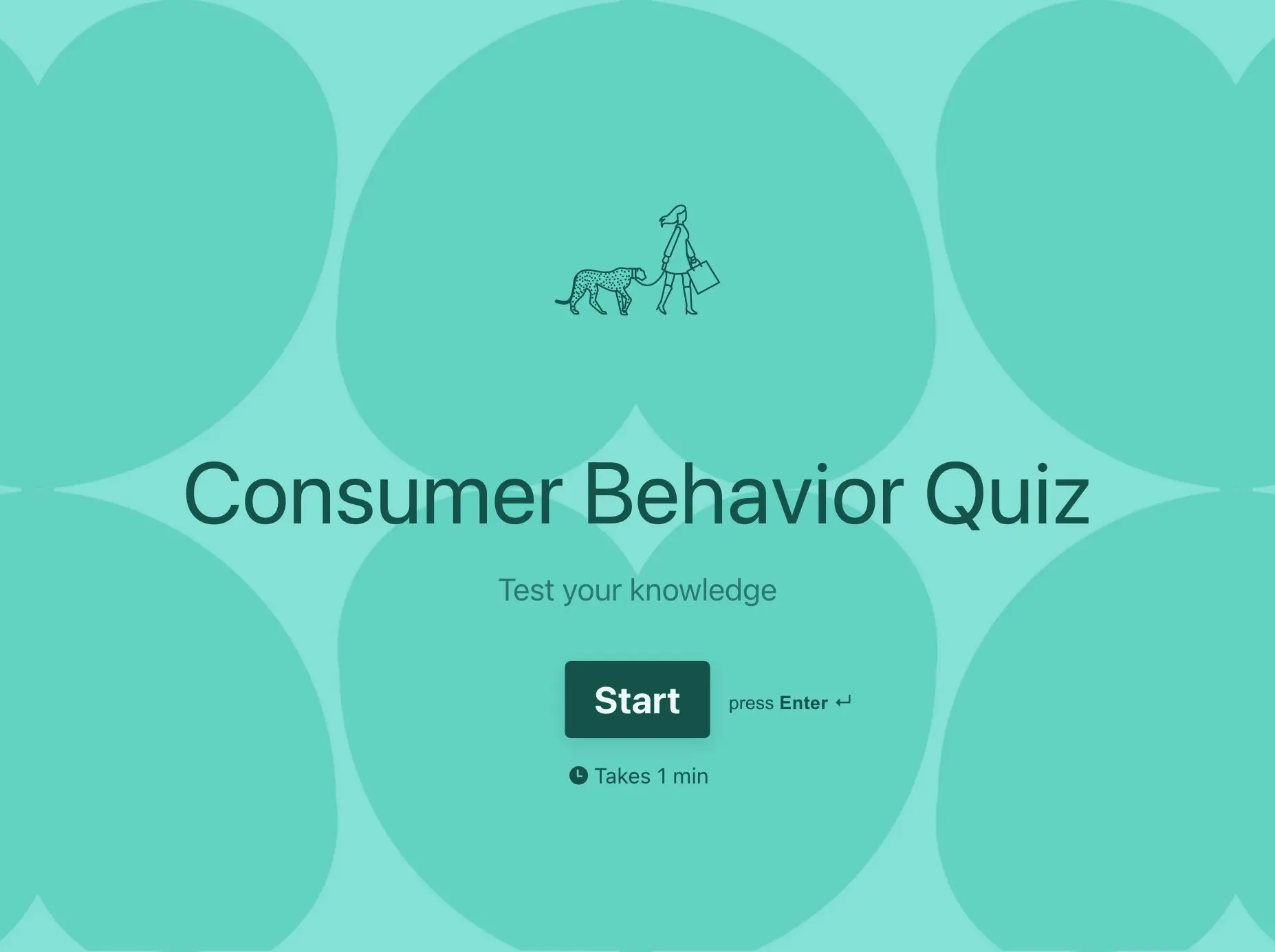 Consumer Behavior Quiz Template Hero