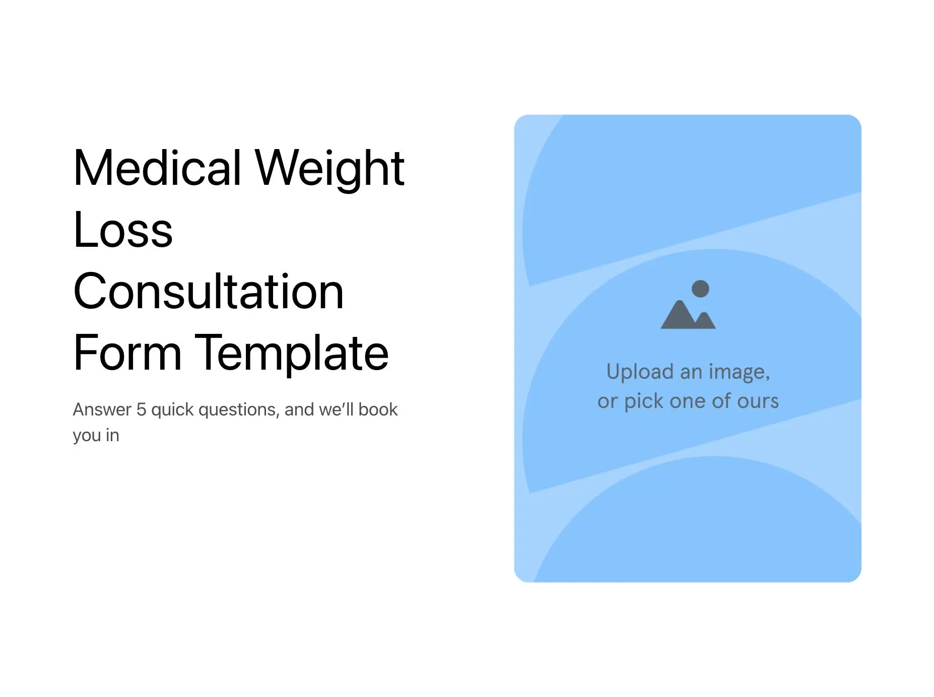 Medical Weight Loss Consultation Form Template Hero