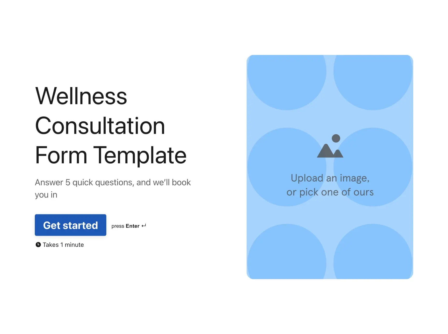 Wellness Consultation Form Template Hero