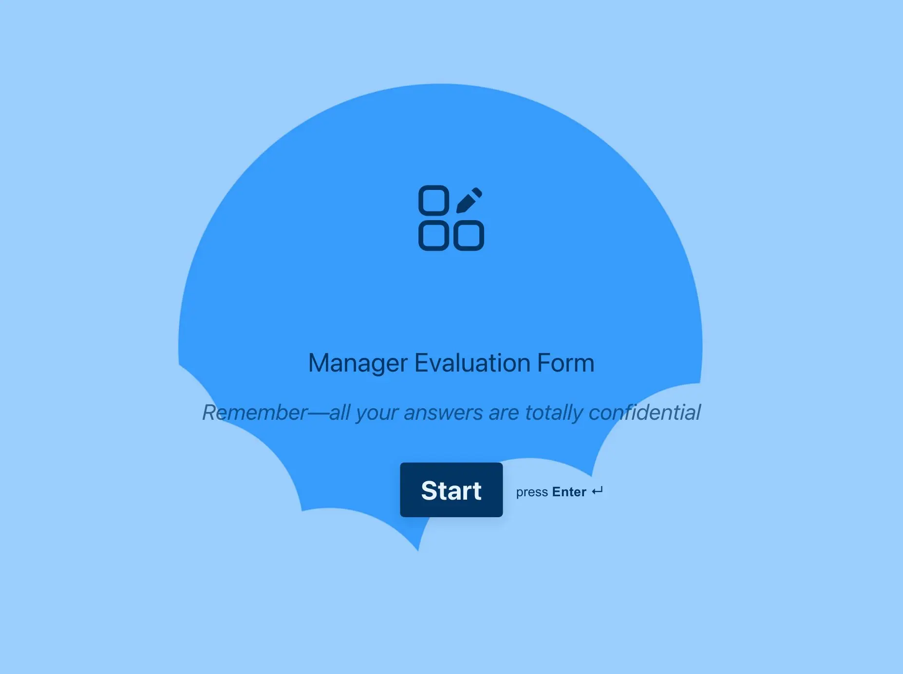 Manager Evaluation Form Template Hero