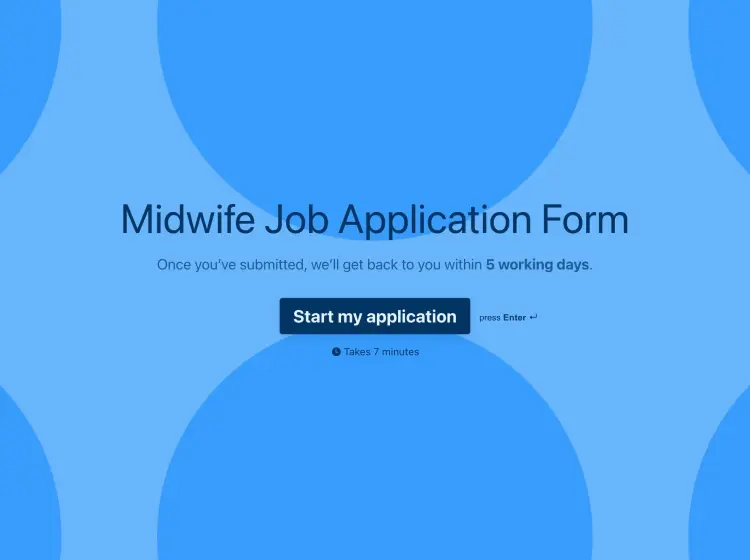 application letter for midwife