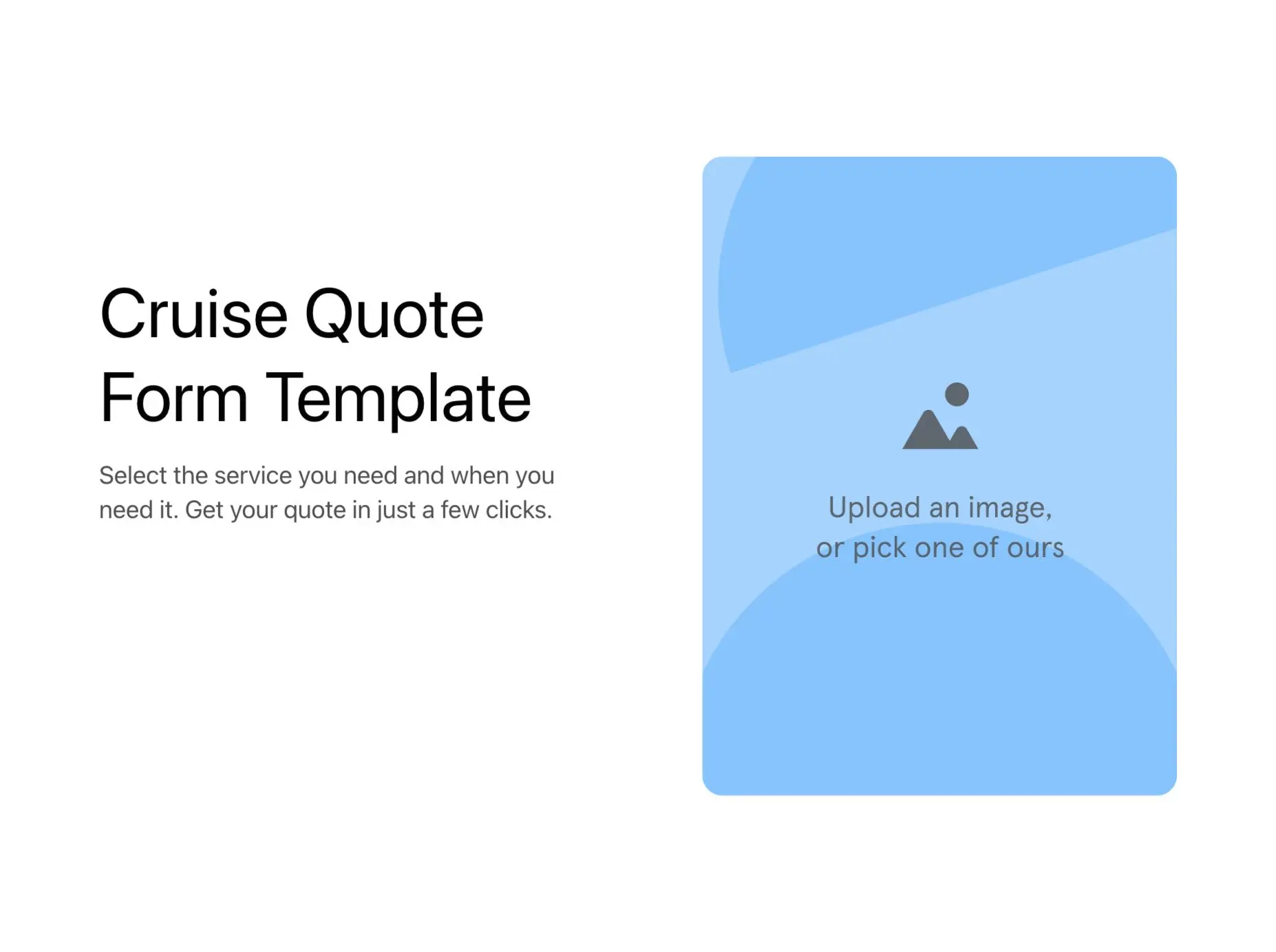 Cruise Quote Form Template Hero