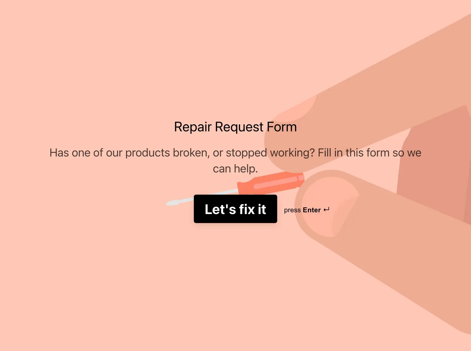 free-product-repair-request-form-template