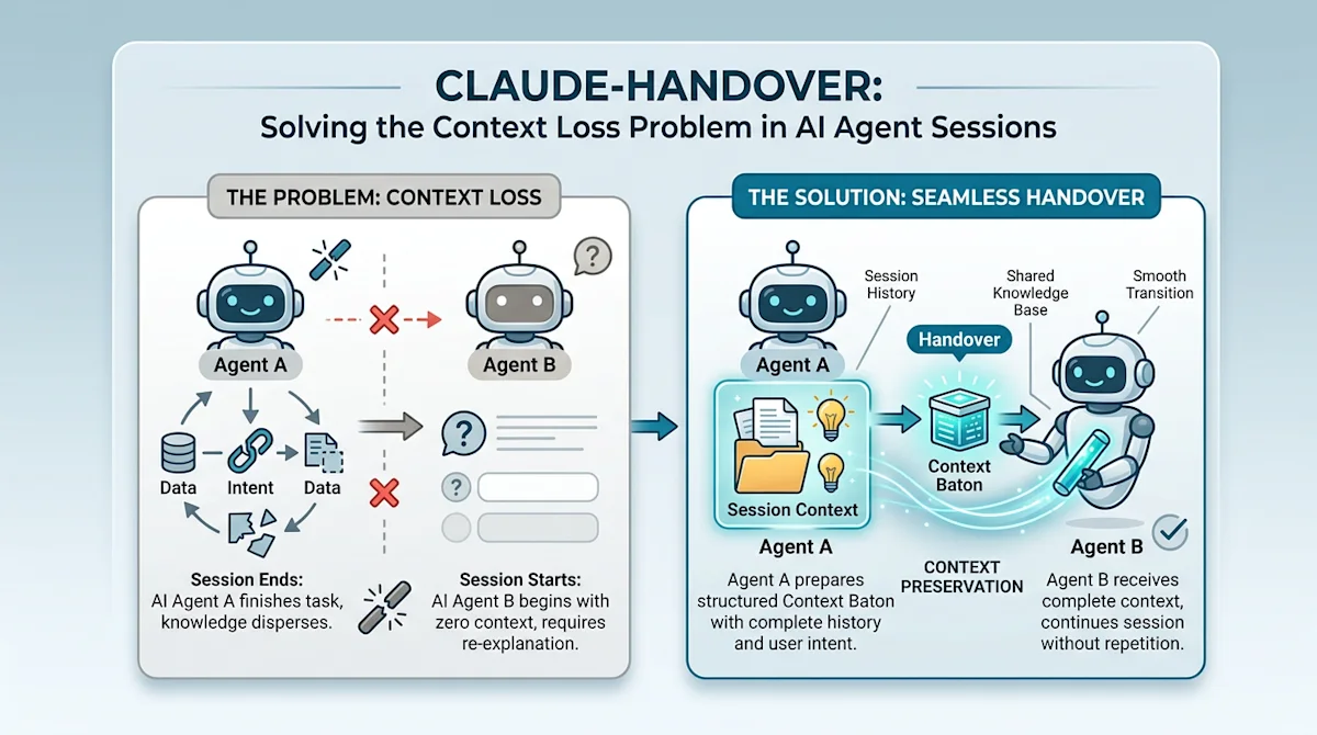 Claude-Handover: Solving the Context Loss Problem in AI Agent Sessions