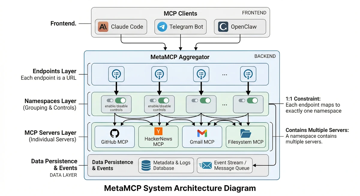 MetaMCP Current Architecture