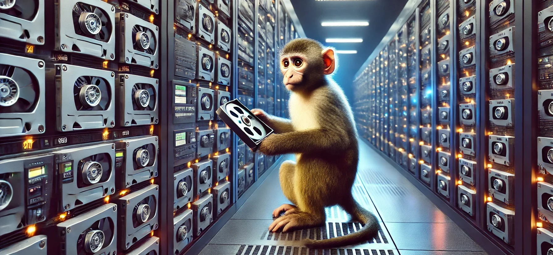 06-monkey-in-tape-library