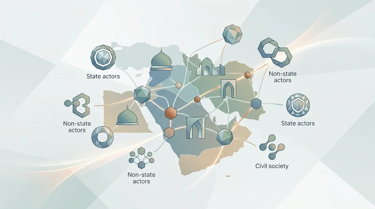 Peace in the Middle East: a multi-agent geopolitical experiment