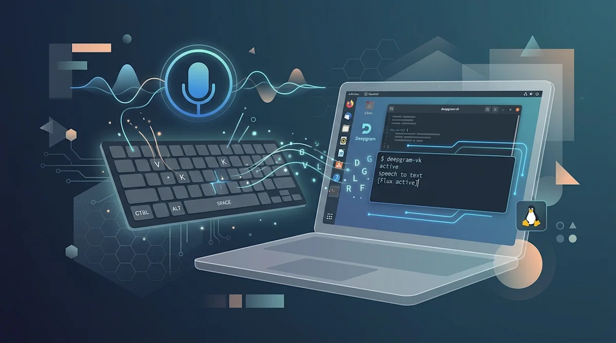 Deepgram voice keyboard: a Linux virtual keyboard powered by Deepgram Flux