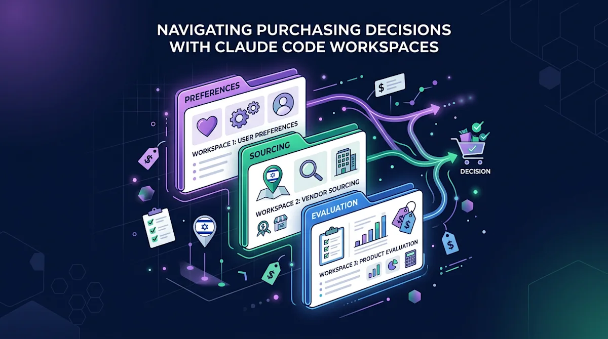 Three repos for running purchasing decisions through Claude Code