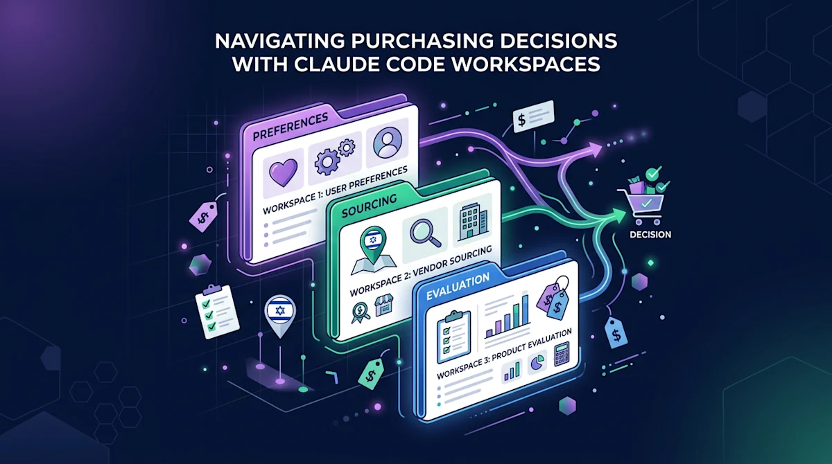 Three repos for running purchasing decisions through Claude Code