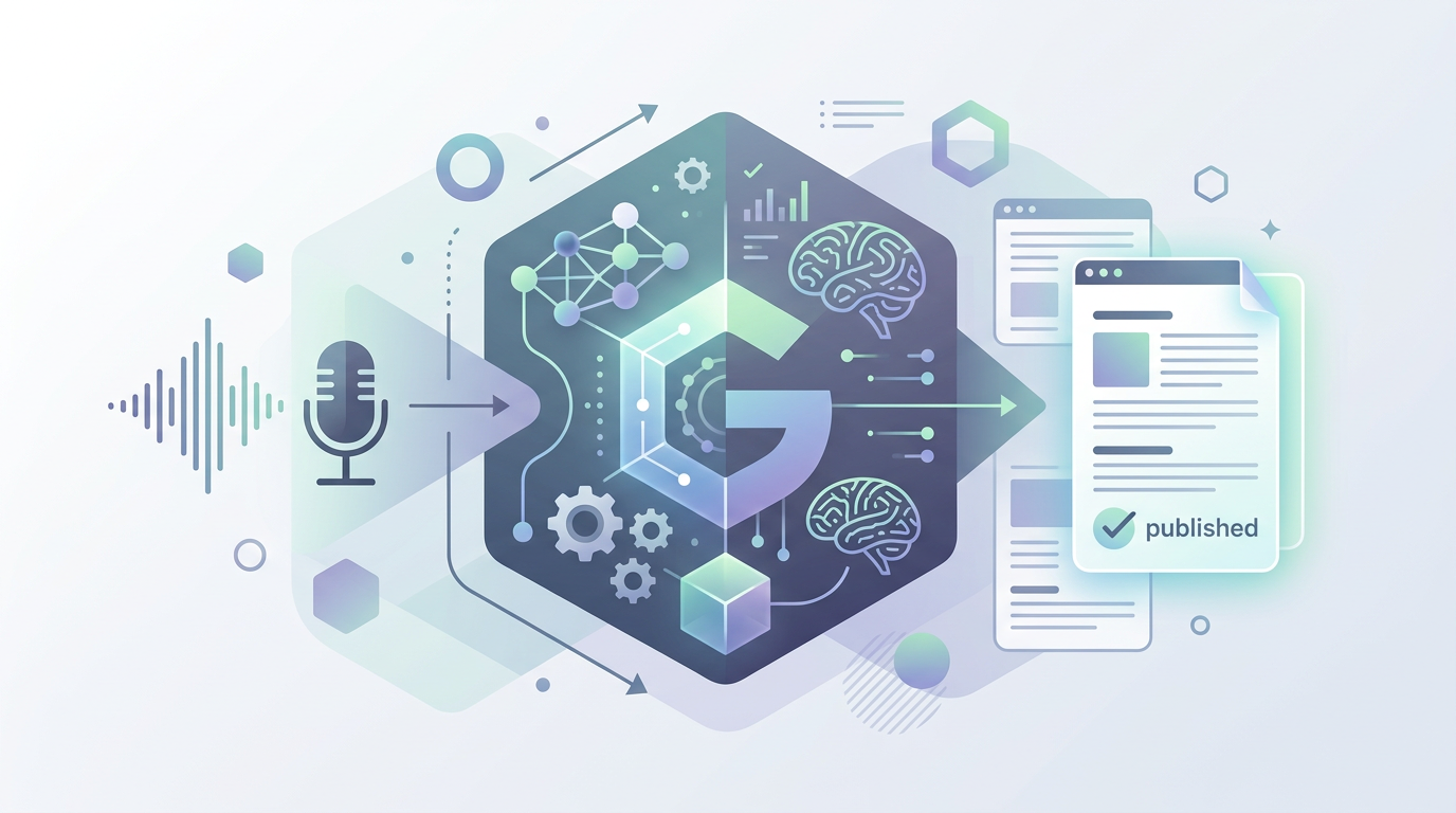 Voice Blog Creator: turning voice recordings into polished blog posts with Gemini