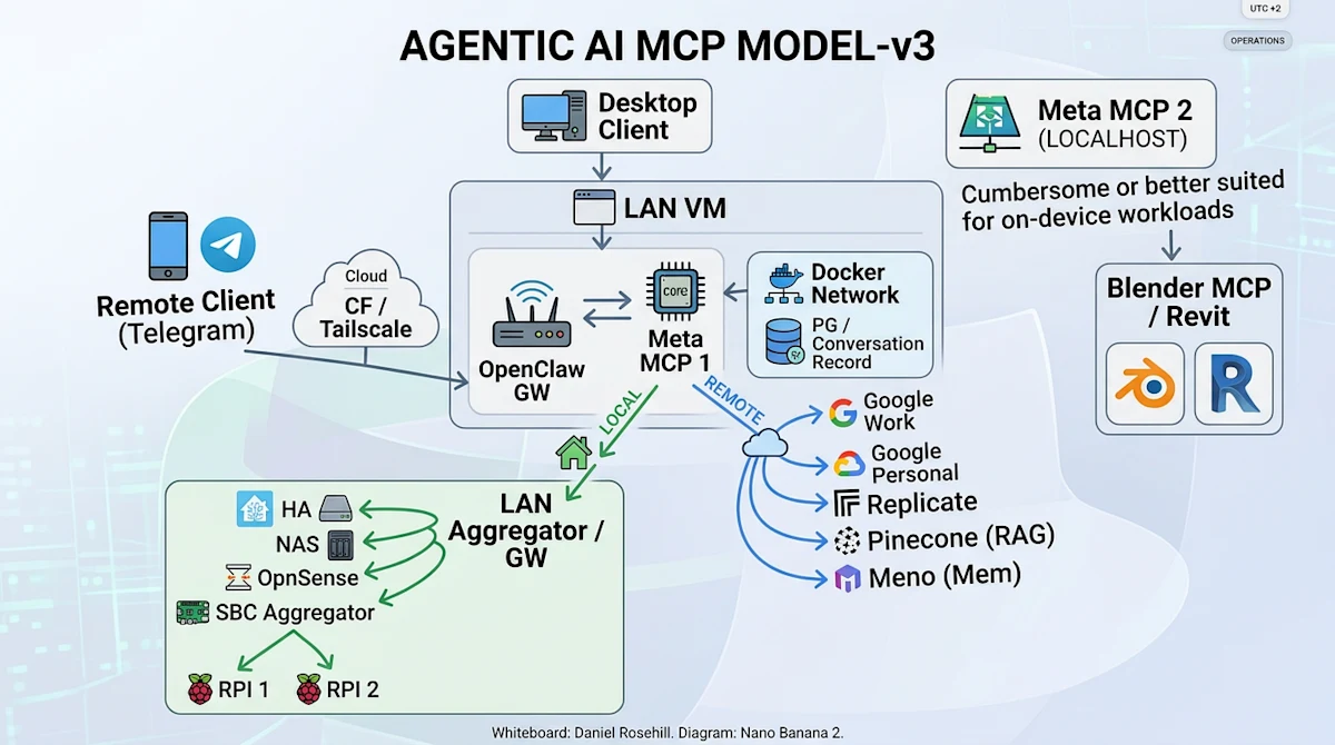 Open Claw Stack v3 — Agentic AI MCP Model
