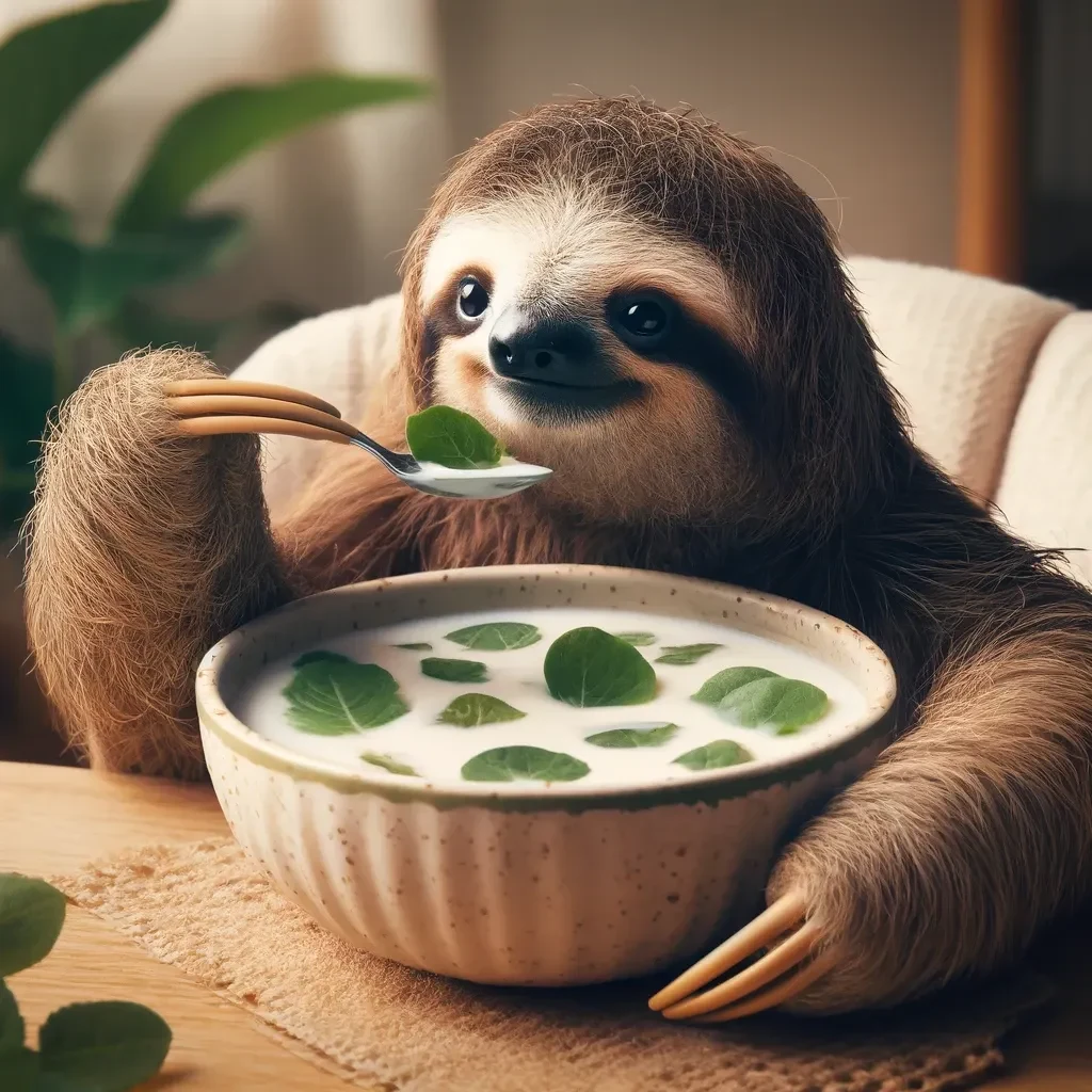 sloth-eating-leaves-cereal