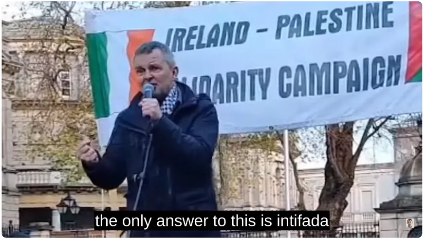 Richard Boyd Barrett calling for an