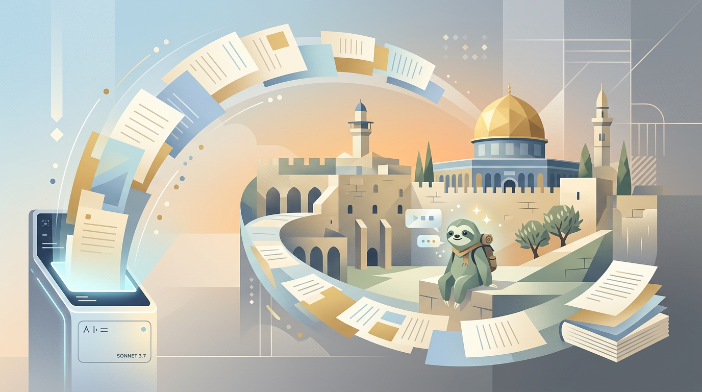 The Jerusalem Odyssey: a 100-page AI-generated travel memoir from a single prompt