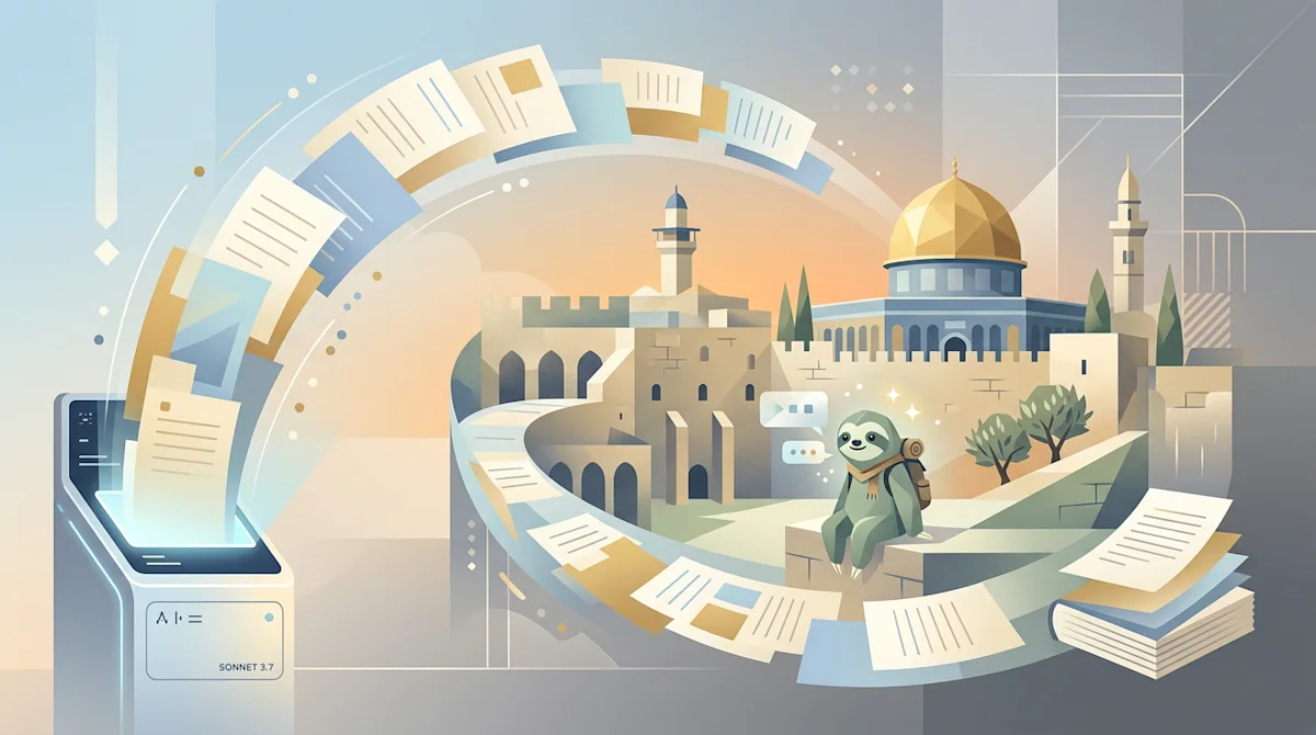 The Jerusalem Odyssey: a 100-page AI-generated travel memoir from a single prompt