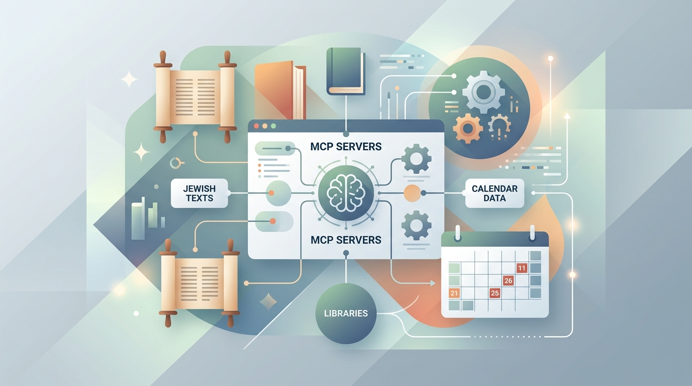 Jewish-interest MCP projects: connecting AI to Jewish texts and calendars