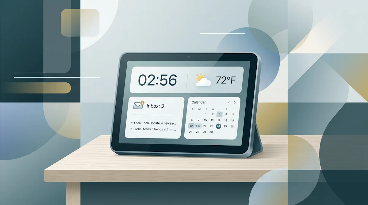 Day Planner Dashboard: a minimal daily dashboard for small screens