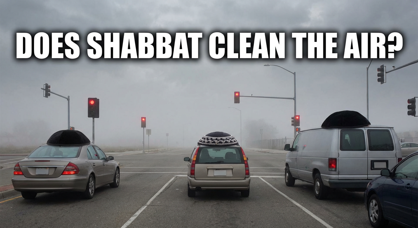 What Jerusalem's air looks like when it stops driving