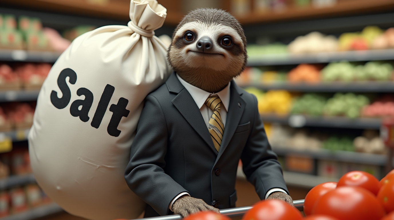 Once upon a time, salt was used as currency. Will measuring value by generating wealth for shareholders be viewed, one day, as equally absurd? Image: Flux Dev