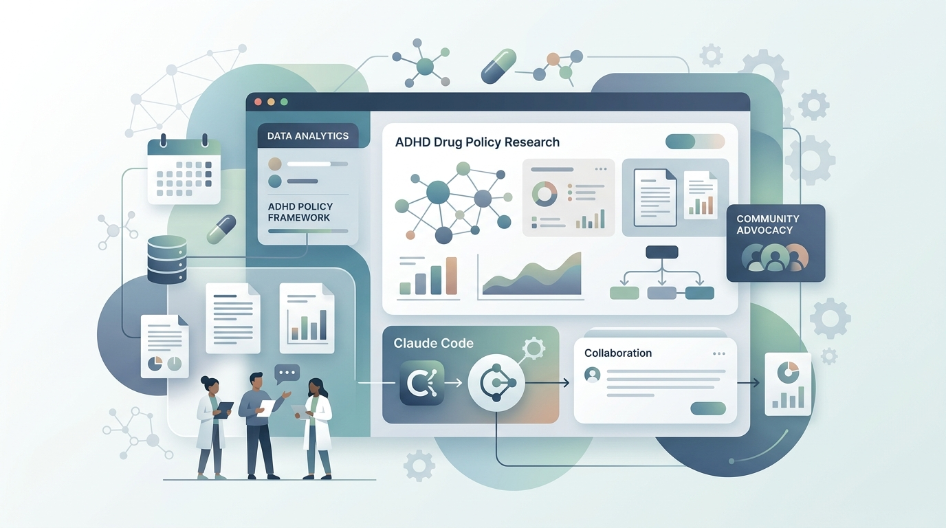 An open source ADHD drug policy research workspace built on Claude Code
