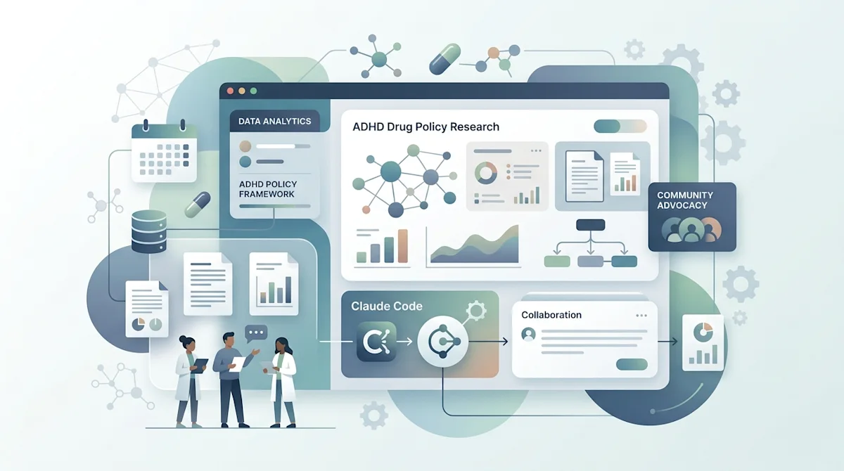 An open source ADHD drug policy research workspace built on Claude Code