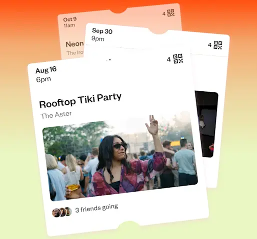 UI elements of Eventbrite's interface showing the different options to schedule a payment: twice a month, after each event or weekly.