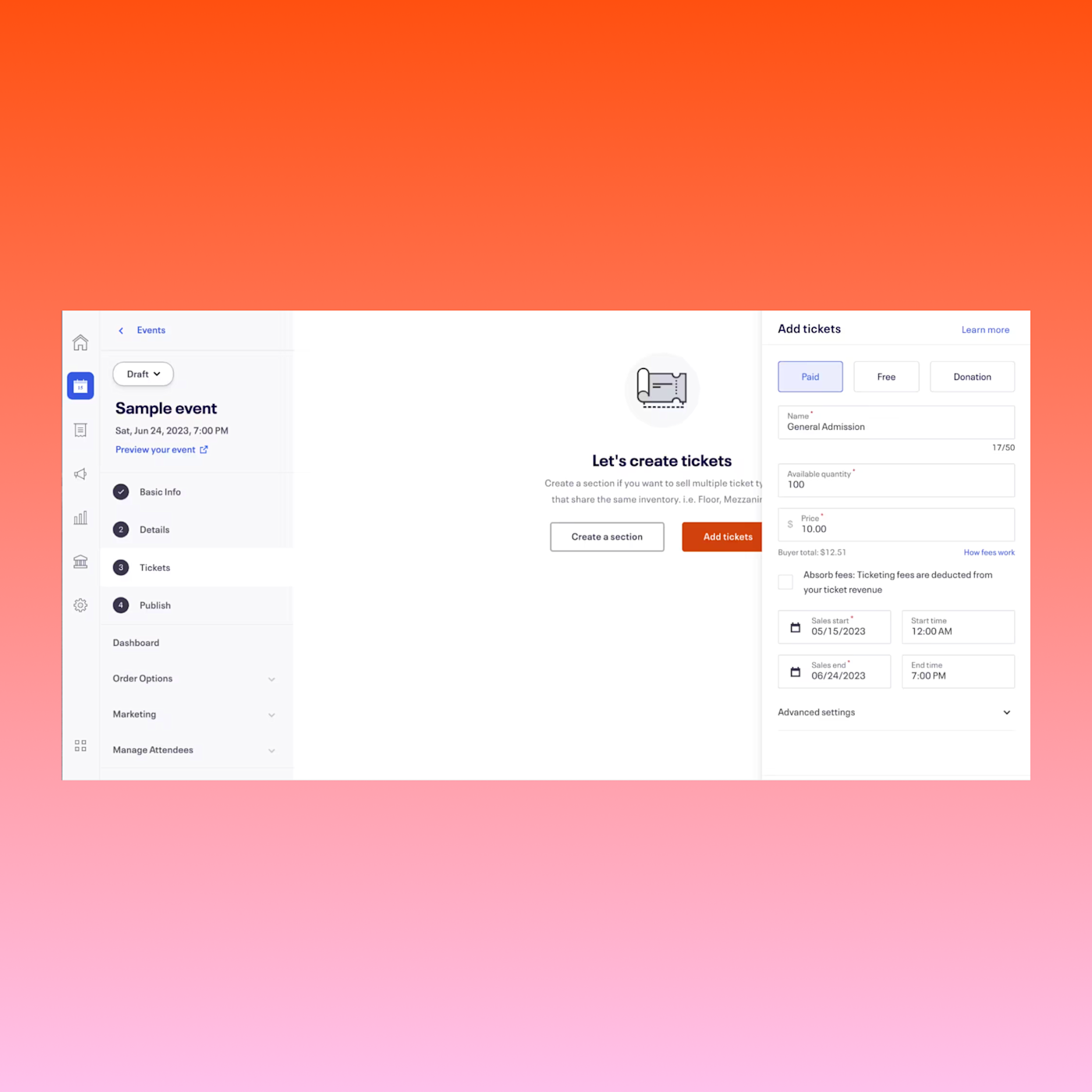 Flexible ticket offerings Flexible ticket offerings