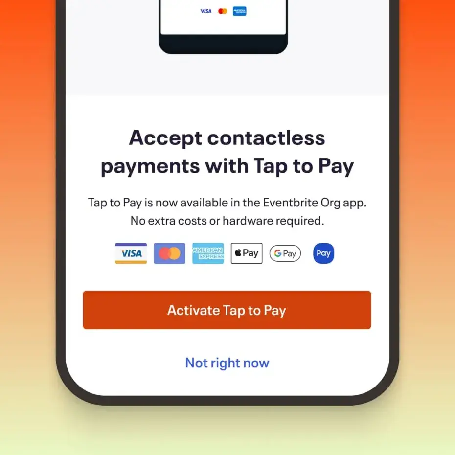 Event payments made simple