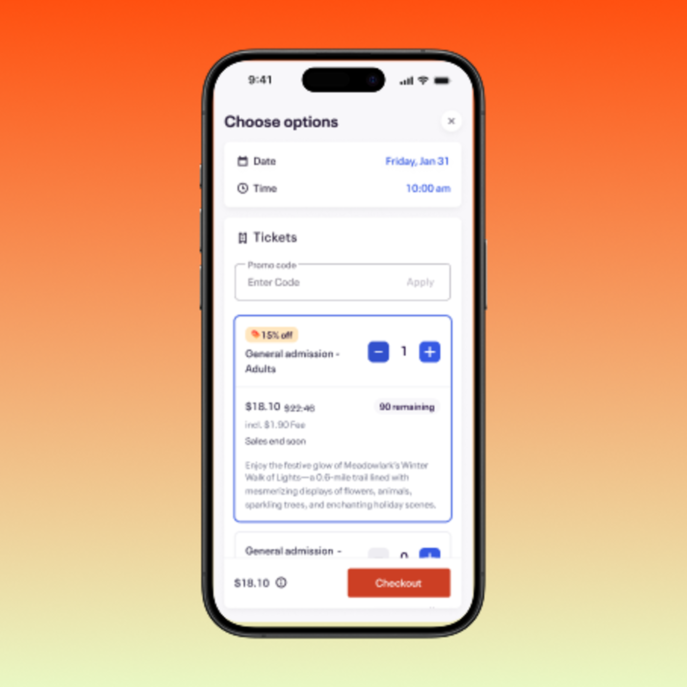 Sell tickets Sell tickets