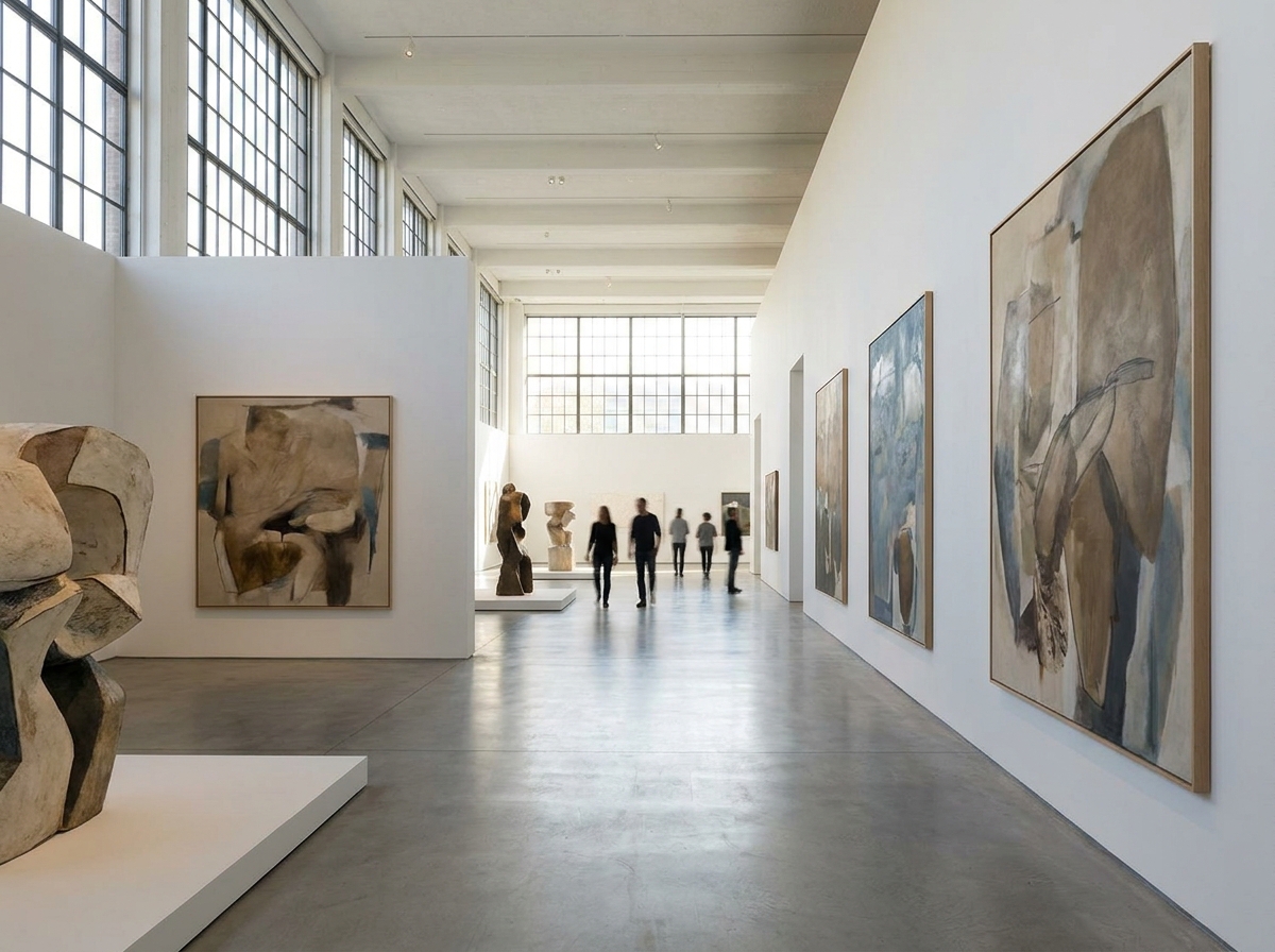 An art museum, a popular destination for group bookings and school trips managed through Eventbrite.