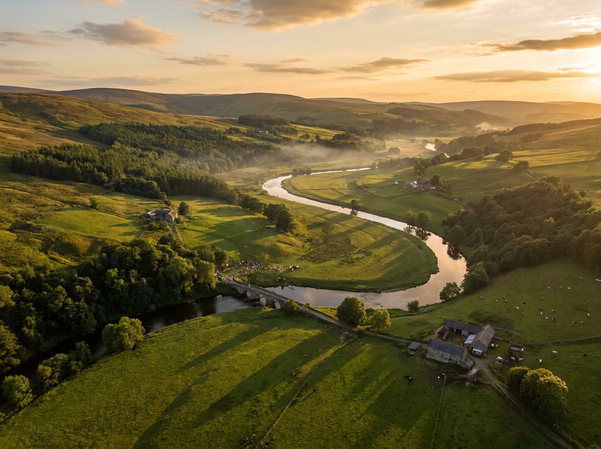 A scenic valley view, representing the types of locations for outdoor events promoted on Eventbrite.