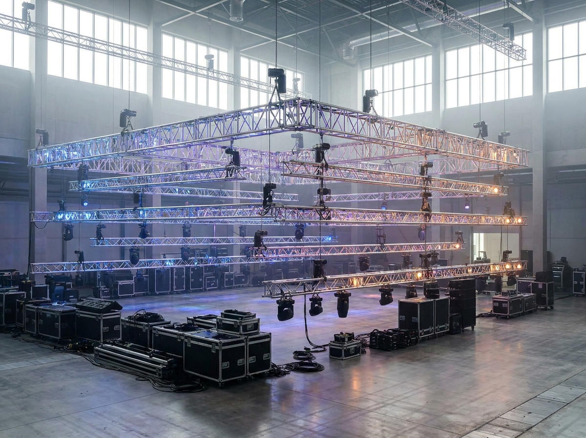 The behind-the-scenes setup of a large event, highlighting the planning that goes into tracking ticket sales.