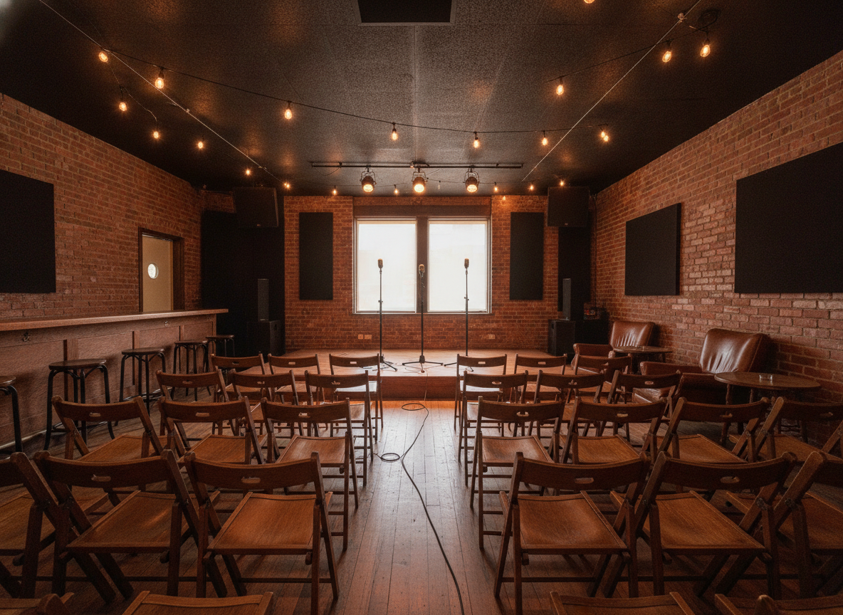 An intimate venue ready for an event discovered through personalized recommendations.