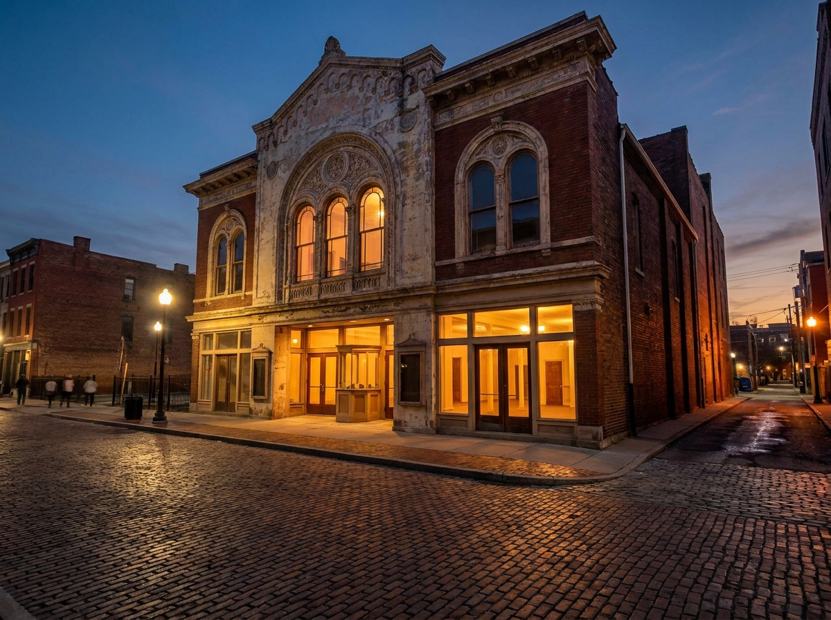 An intimate theater venue in Cincinnati suitable for hosting comedy shows.