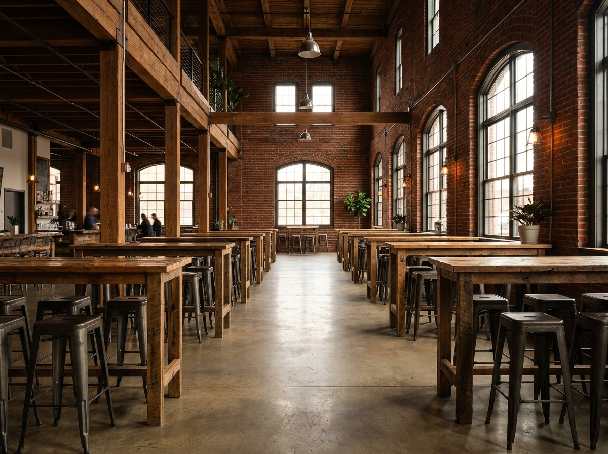 A unique Lexington distillery venue prepared for a professional event.