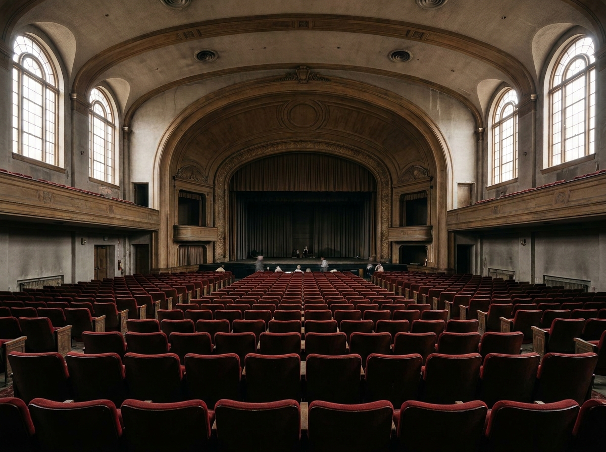Interior of a historic theater, a popular venue for Madison events.
