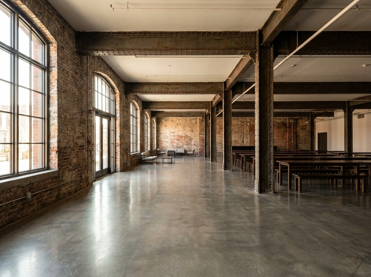 An empty event venue in Montreal ready for ticket sales and attendees.
