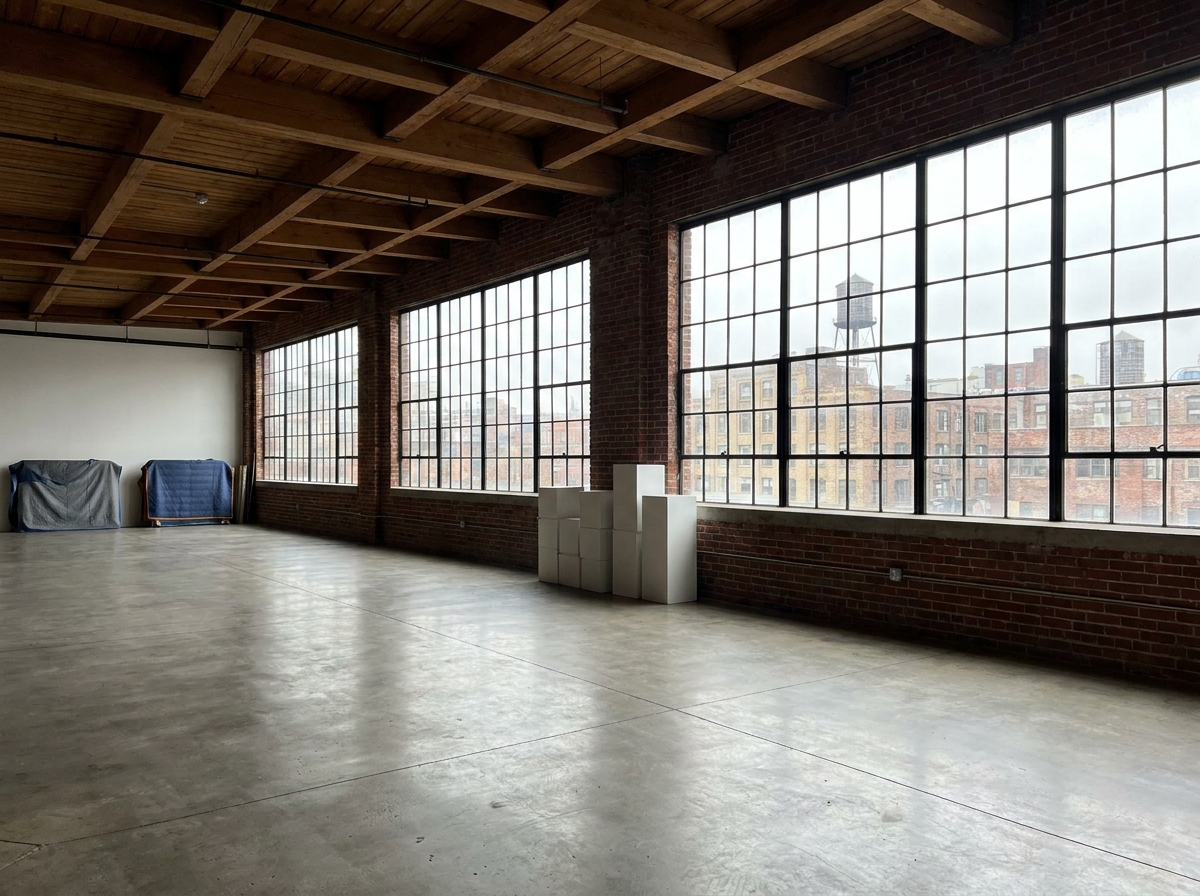 An art gallery space in Queens ready to host an event.