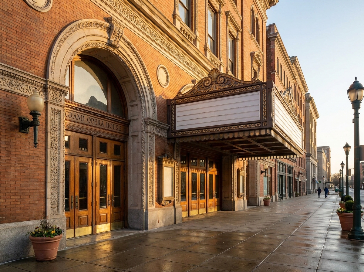 The historic entrance to an event venue in downtown Wilmington, NC.