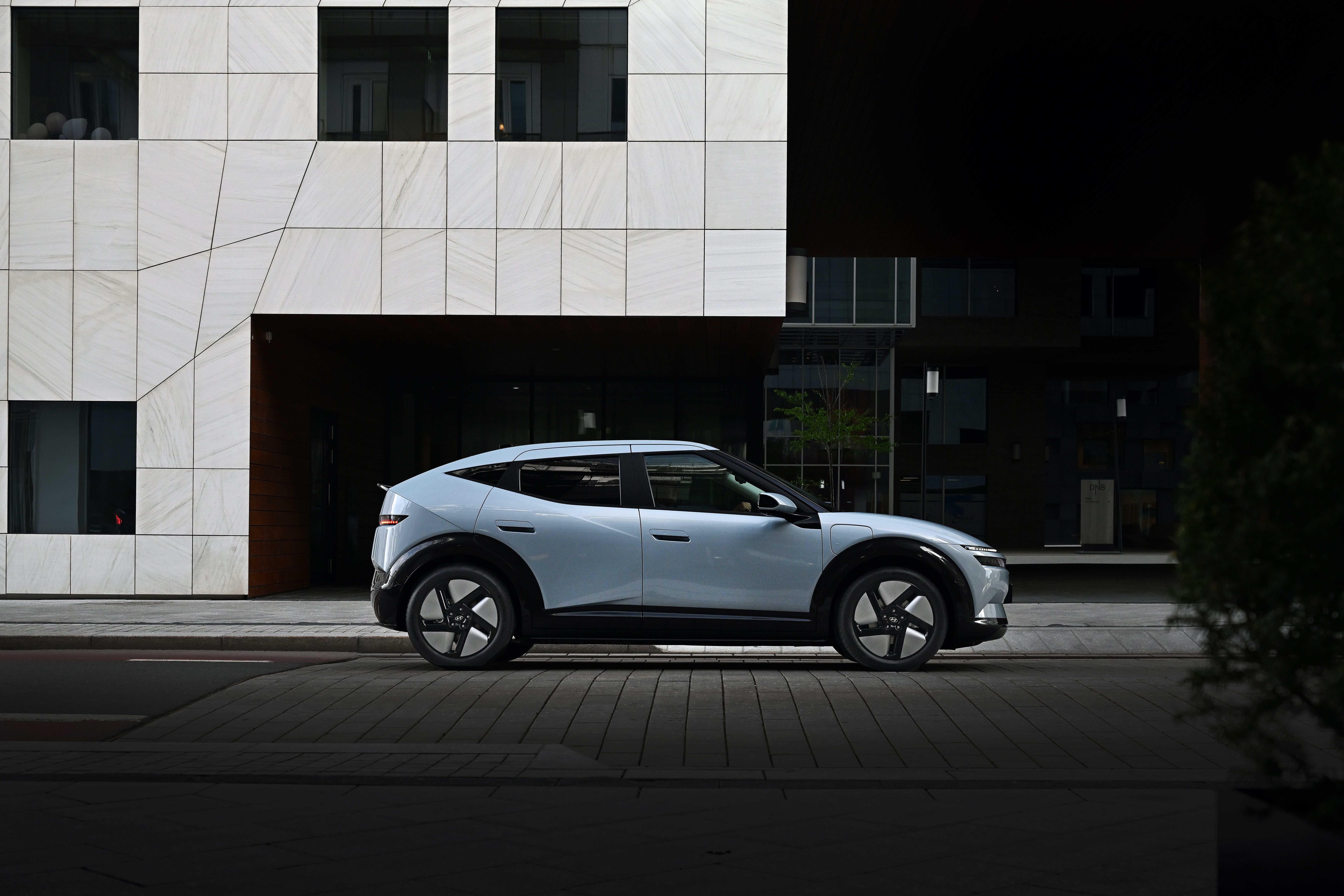 Hyundai IONIQ 3, exteriör sidoprofil
