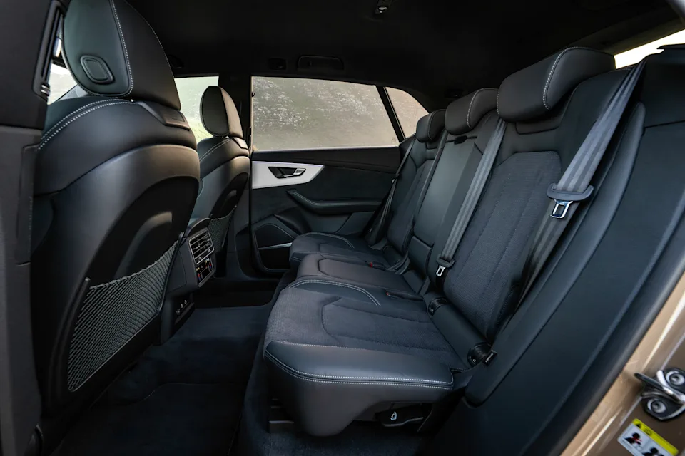 Audi Q8 (current gen) rear seats. Source: Audi MediaCenter A236021.
