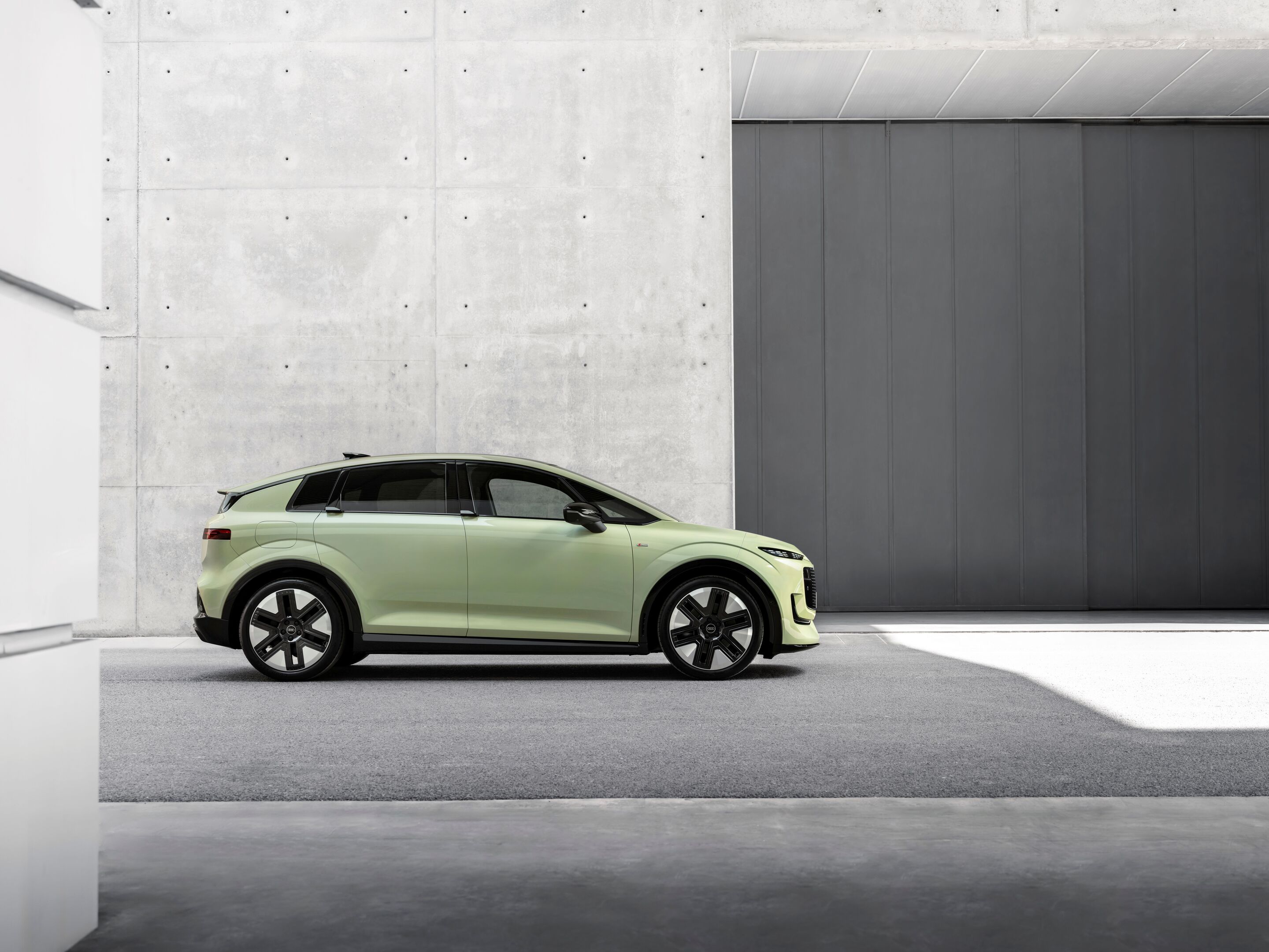 Audi A2 e-tron, exteriör sidoprofil